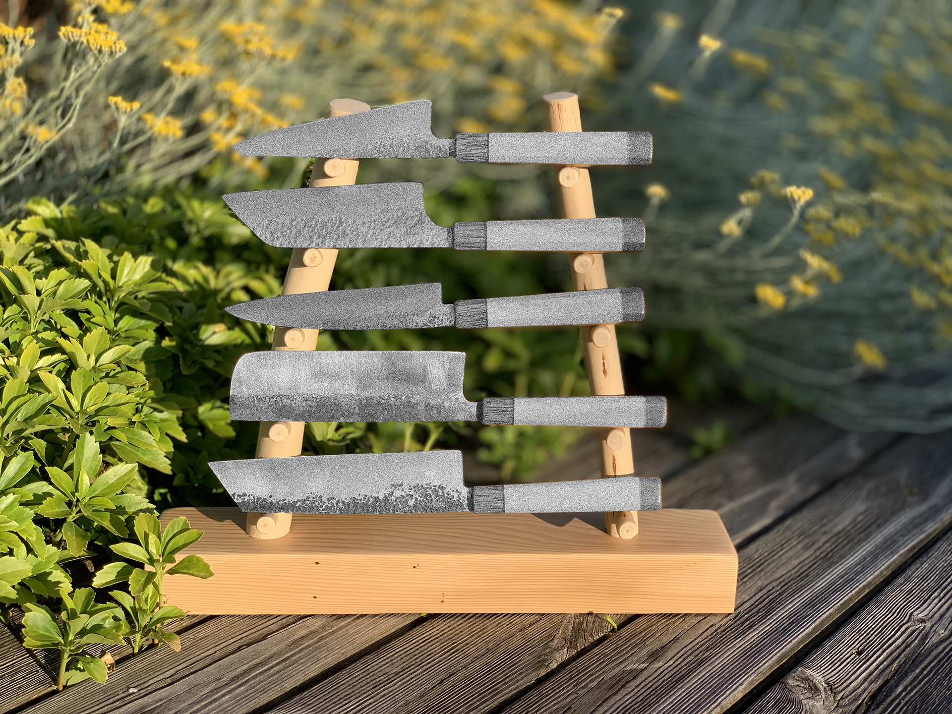 Porte couteau de collection 5 couteaux