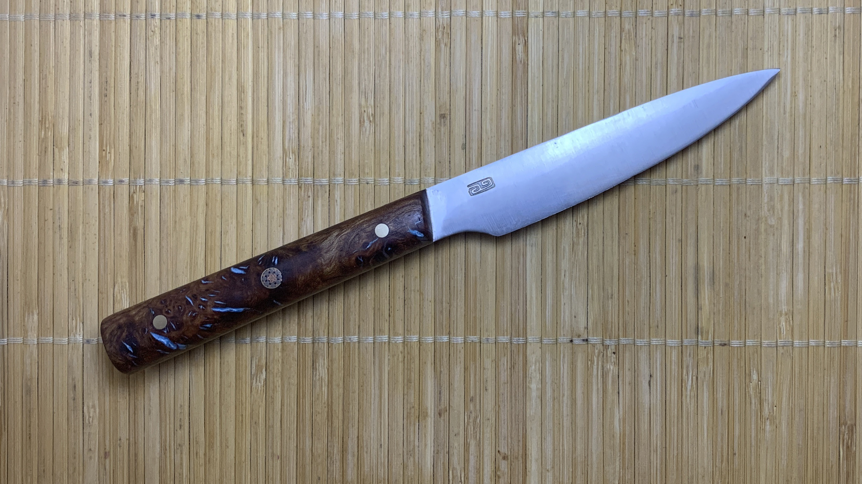 Couteau artisanal japonais Kudamono Hirazukuri Loupe d'Orme