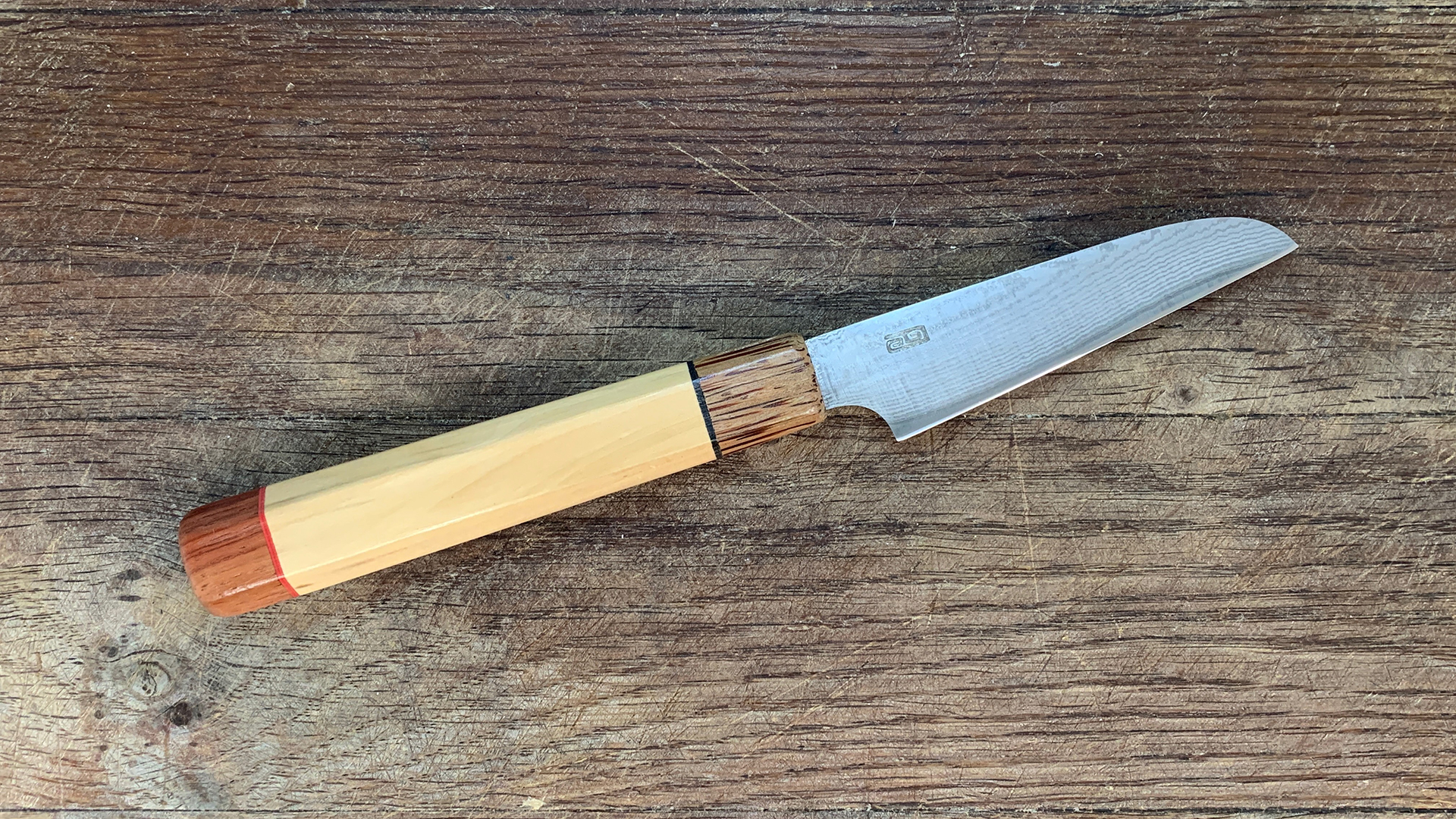 Couteau artisanal japonais Kudamono Suminagashi